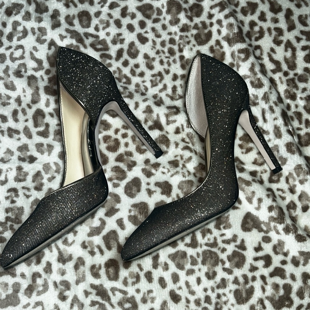 Jessica Simpson Black Sparkle Heels